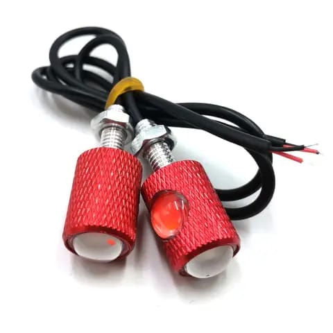 2pcs Mini Fancy Motor Bike Indicator, Also Use For Number Plate Screw | Tik Tok Led Indicator Pieces) | Fancy Bulb | Fancy Indicator For Bike