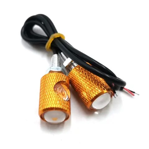 2pcs Mini Fancy Motor Bike Indicator, Also Use For Number Plate Screw | Tik Tok Led Indicator Pieces) | Fancy Bulb | Fancy Indicator For Bike