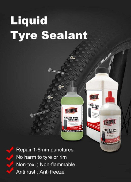 300ml Safe Aeropak Liquid Tyre Sealant Scooter Motorcycle Emergency Tyre Repair