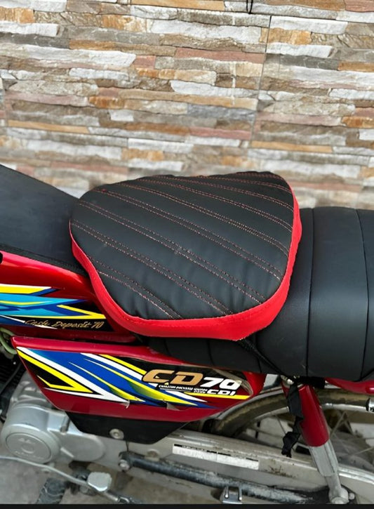 Double Stitch Water Proof Bike Seat Cushion /motorcycle Seat Cover / Motor Bike Long Route Cushion Long Travel Seat Comfortable (molty Foam 1inch)