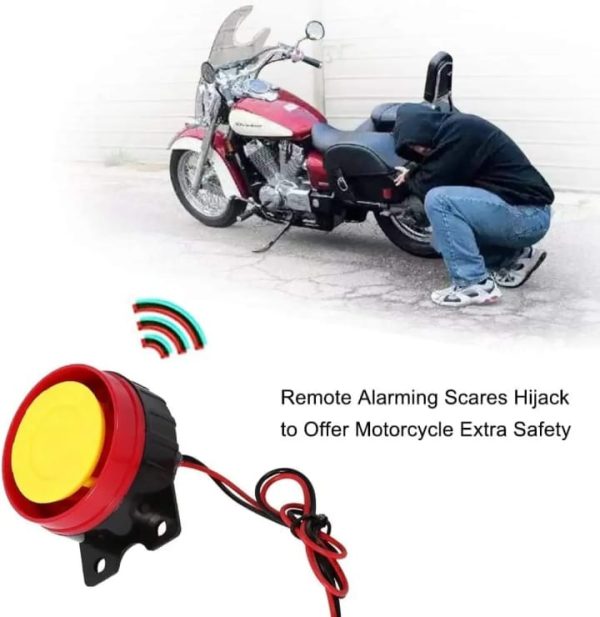 Motorcycle Remote Security Lock Anti Theft Alarm System For Bike Motorcycle Self Start Function For 70cc And Cg125 And All Bikes